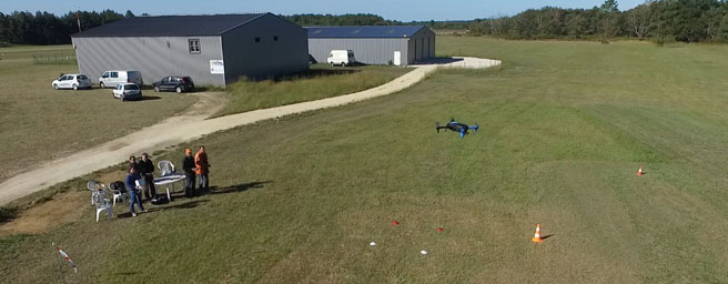séance de formation drone chez ULM24